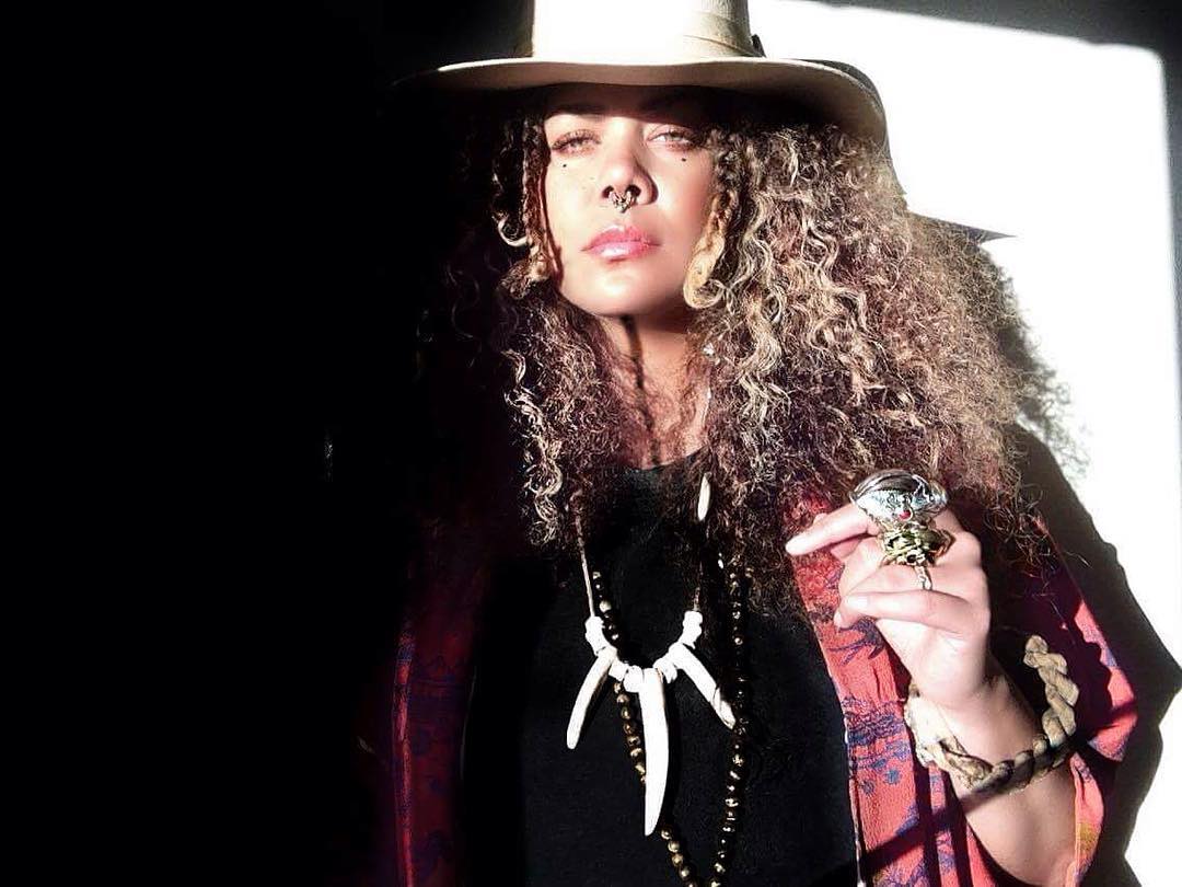 Customer wearing Sumo Vintage